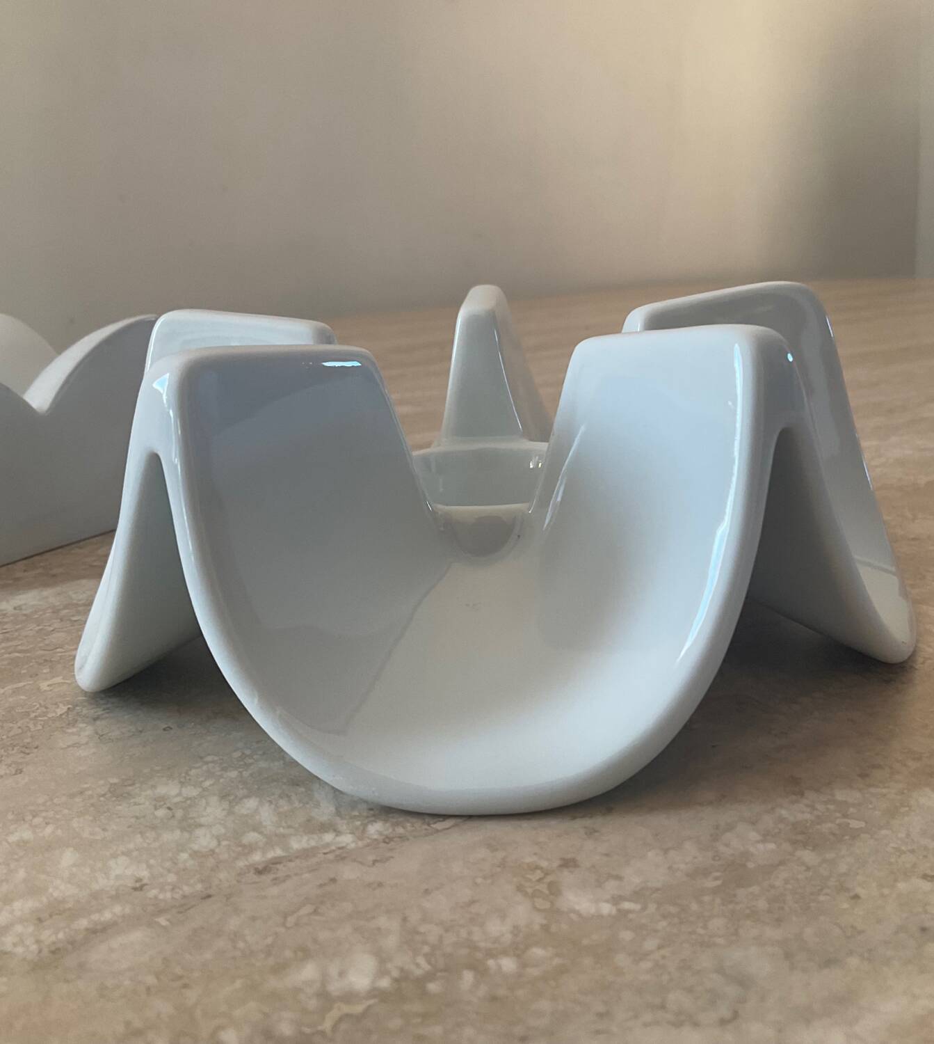 Trio of Arzberg Germany porcelain candle holders