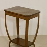 Art deco curved wood pedestal table ref bagatelle.