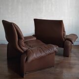 Saporiti Armchair and Ottoman Set