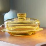 Beurrier vintage avec couvercle