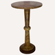 Italian onyx marble side table or pedestal, 1960s