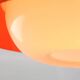 Lampe à suspension en verre acrylique orange de style Space Age, Italie, années 1970