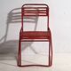 Antique red garden chairs (c.1920). Set of 4 pieces #37