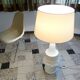 Large bisque porcelain table lamps from Kaiser, Germany 1960s, Set of 2