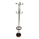 Vintage chrome metal coat rack