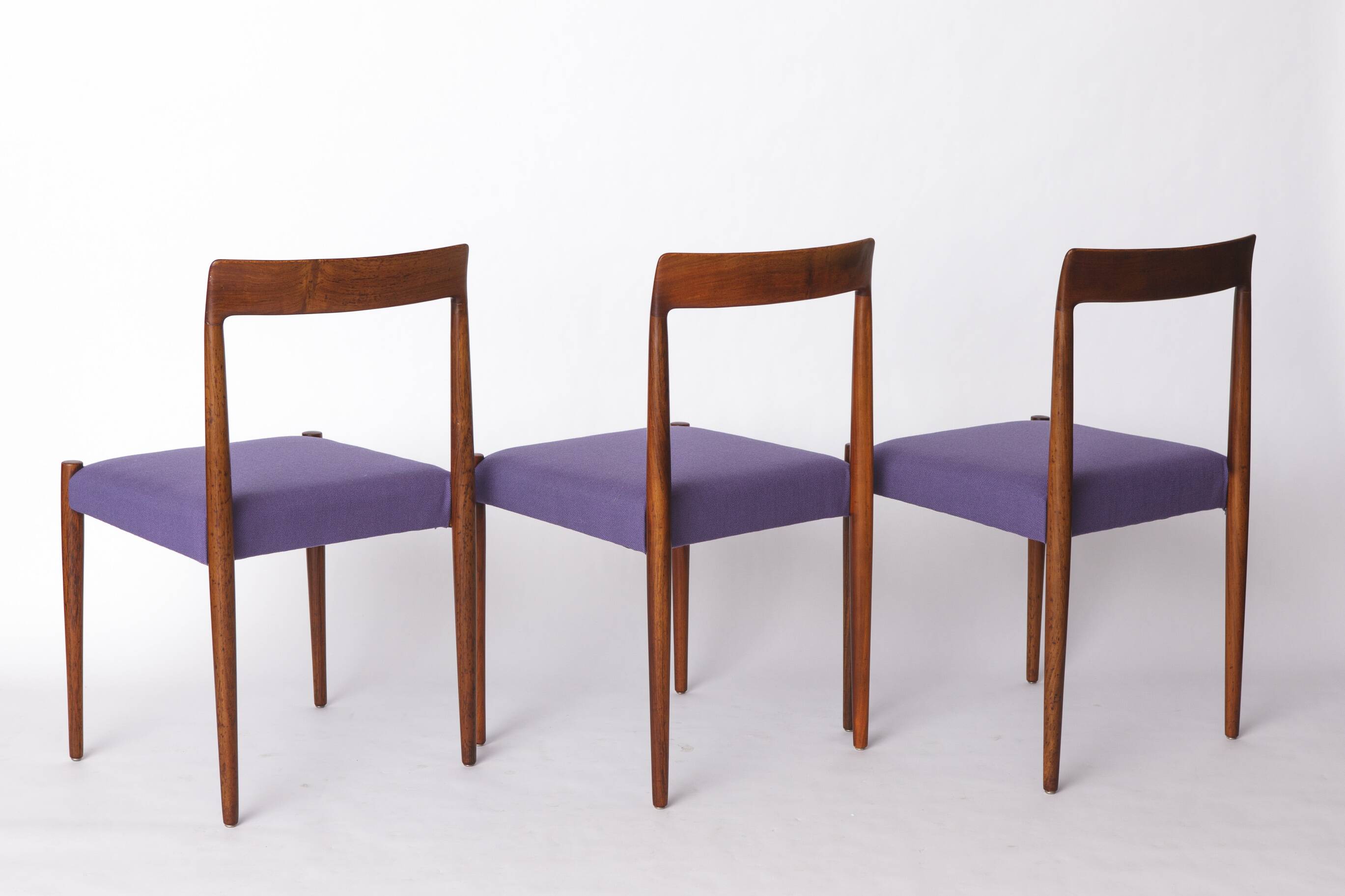 Set of 6 Vintage Rosewood Dining Chairs by Lübke, Germany, 1970s
