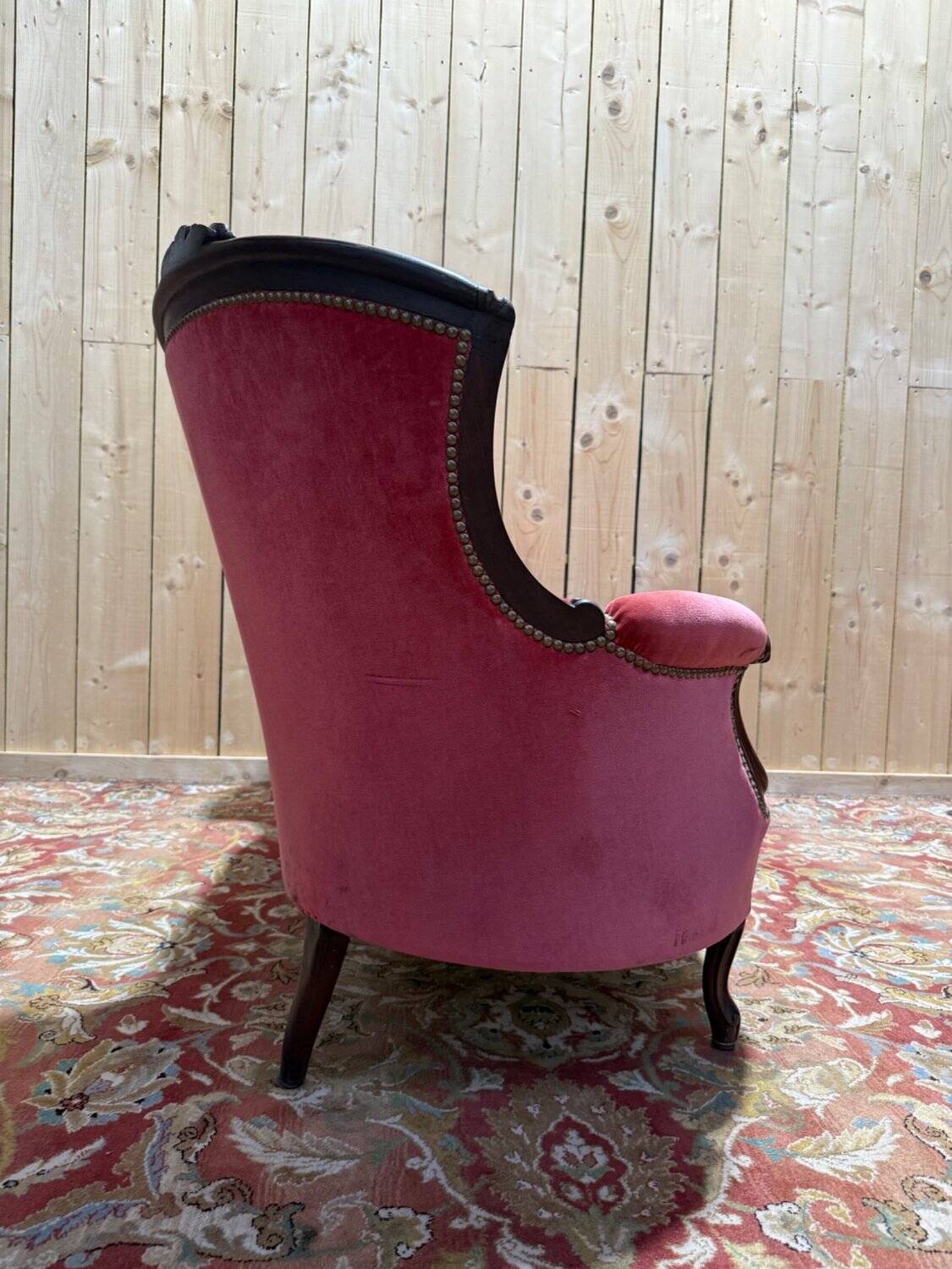 Sofa / Confidant – Louis-Philippe style, Napoleonic III era – Mahogany m