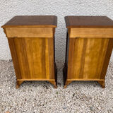 Pair of Louis Philippe style bedside tables