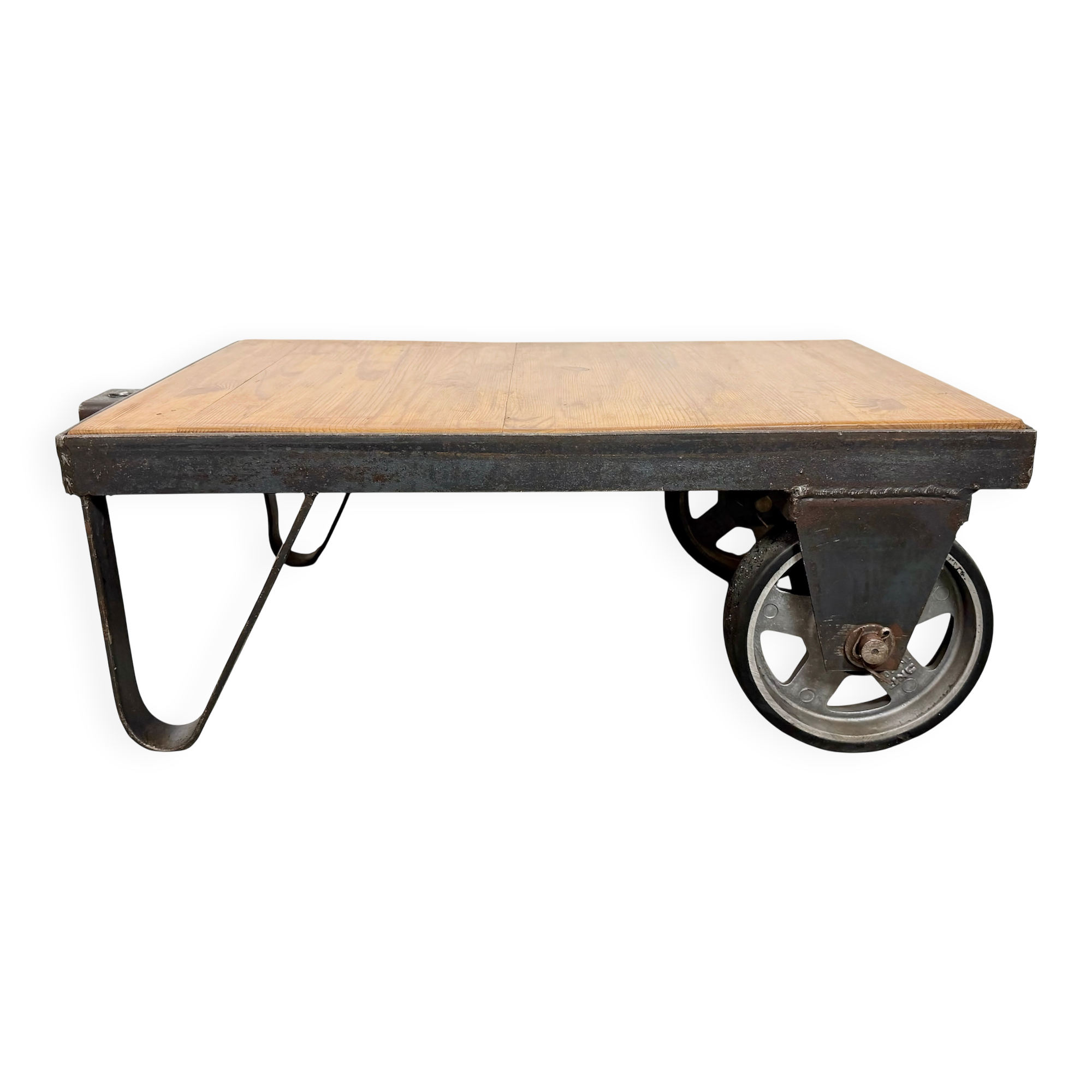 Black Industrial Coffee Table Cart, 1960s