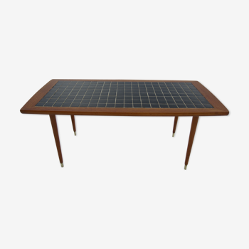 Scandinavian teak and mosaic coffee table Svenska Mobelindustriforbundet