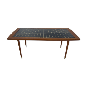 Table basse scandinave en teck et mosaïque Svenska Möbelindustriförbundet