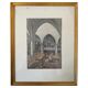 George Roussin, church interior, drawing, twentieth century