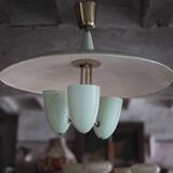 Vintage lacquered metal pendant from the 1950s, Herman Busquet for Hala.