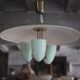 Vintage lacquered metal pendant from the 1950s, Herman Busquet for Hala.