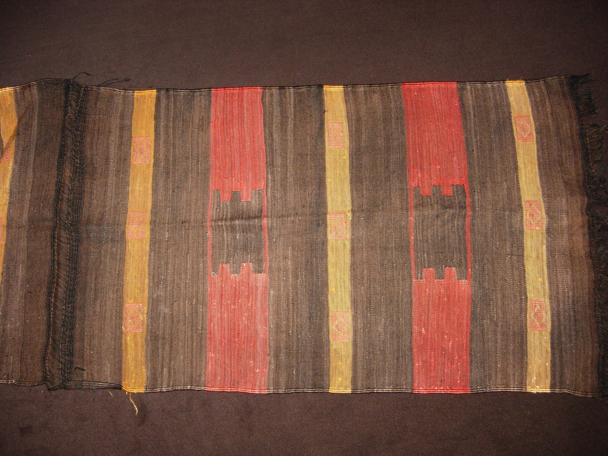Long Moroccan Berber rug in sabra (vegetable silk) that can be divided