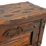 Vintage brutalist spanish wall cabinet cupboard design