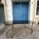 Dining Table in Chrome and Smoked Glass by Milo Baughman, 197