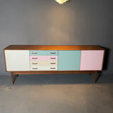 Scandinavian teak enfilade "Ice Cream"