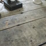 Iron and old wood table