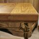 Wrought iron side table with ivy imitation