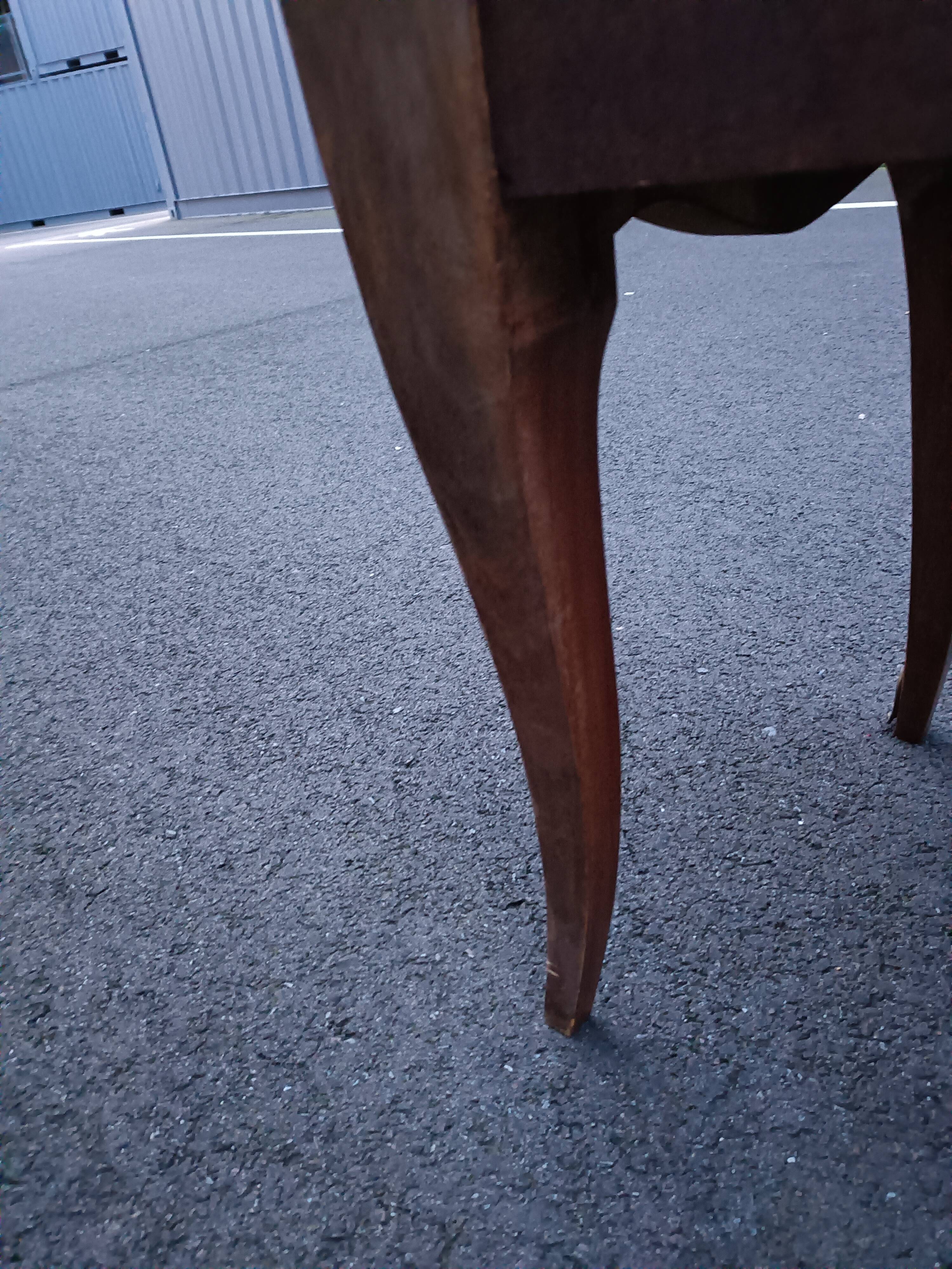 Chest of drawers marquetry marble top