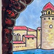 Vintage handmade ceramic illustration