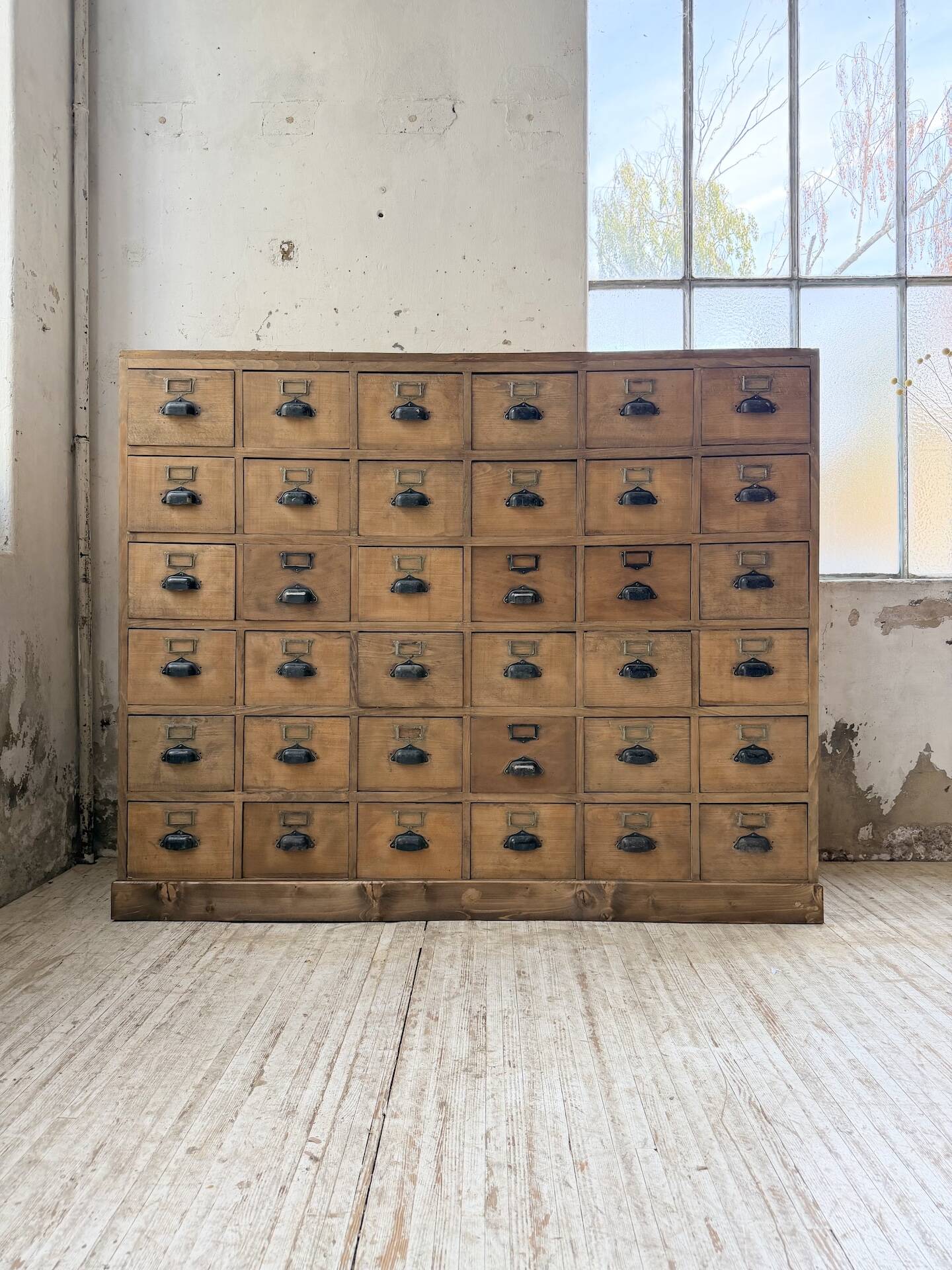 1950s pine workbench XL 160cm