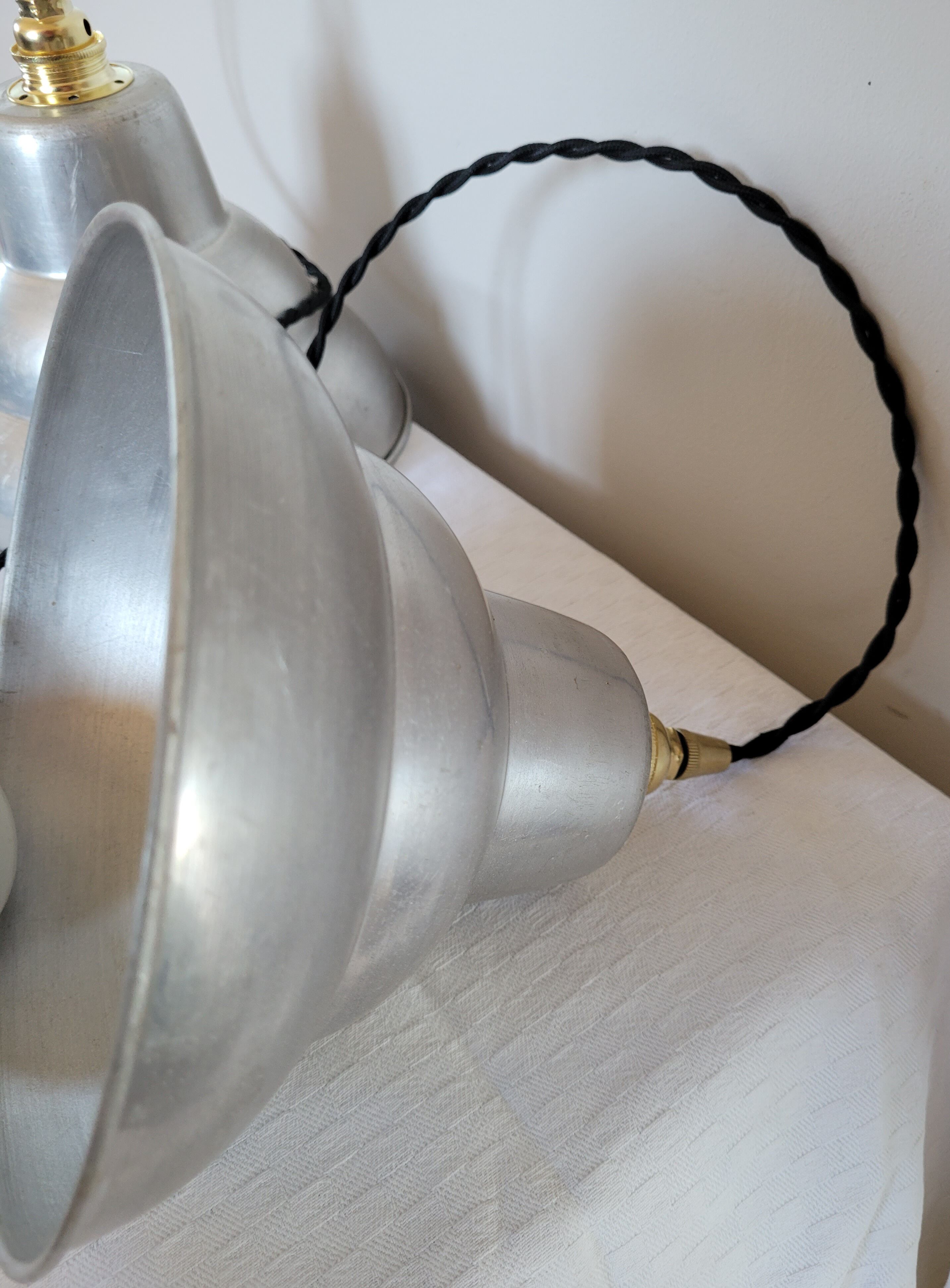 Duo of industrial hanging