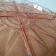 Art Deco Pink Pressed Glass Compartmented Serving Dish