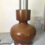 Ceramic and aluminum lamp foot brushed 46cm