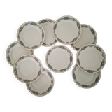 Assiettes à Dessert en Porcelaine de Limoges