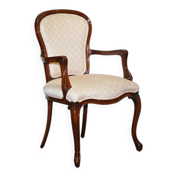 Fauteuil de Salon Vintage en Noyer, France