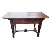 18th century walnut desk table