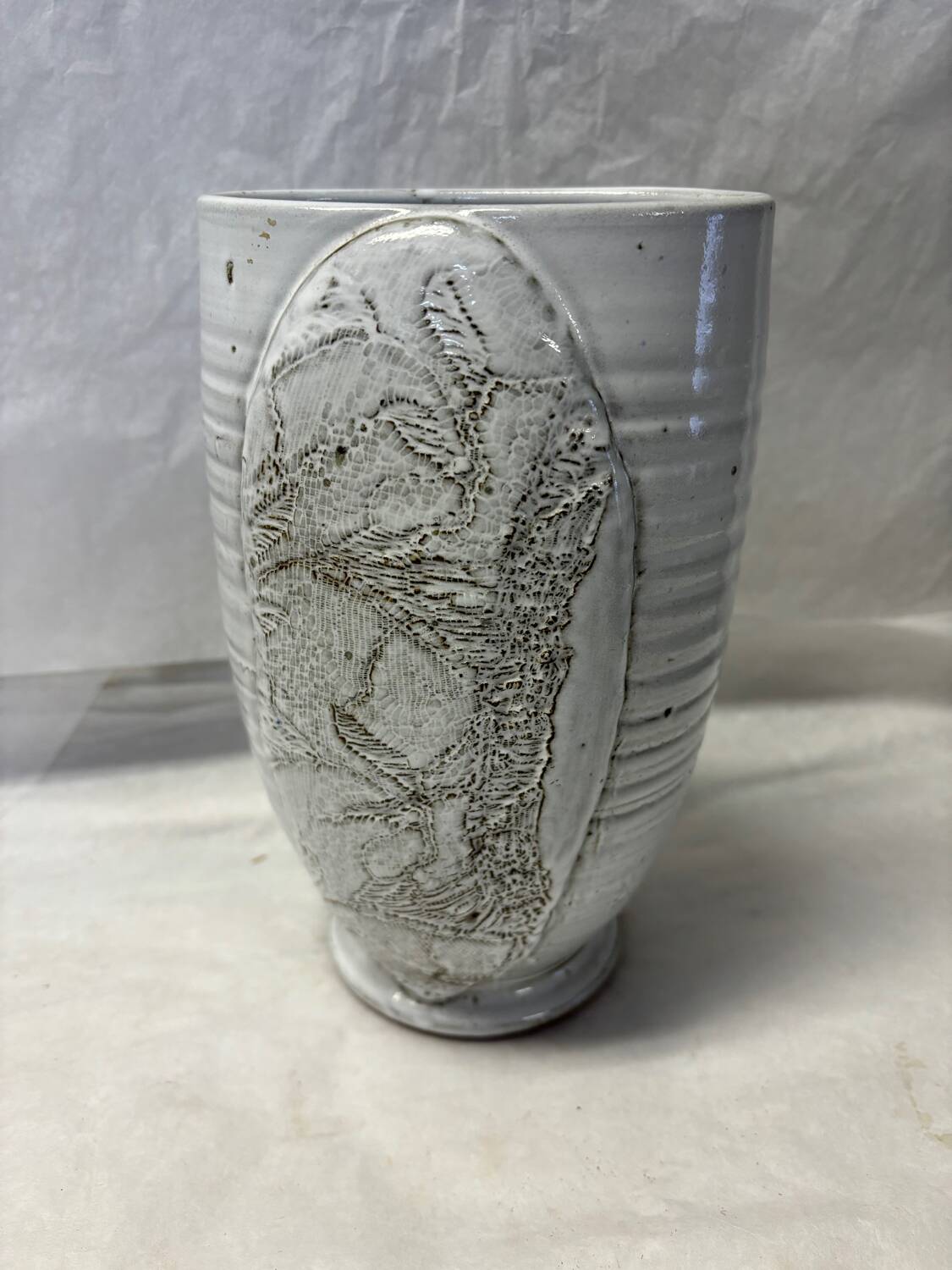 Handcrafted stoneware vase