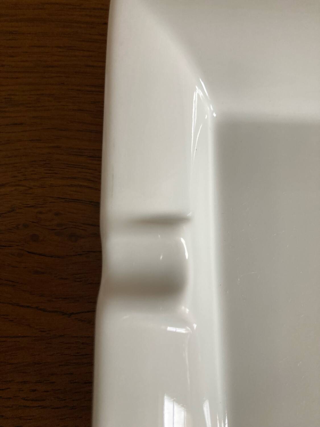 Vide poche cendrier en porcelaine blanc