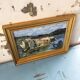 Framed oil painting