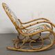 Bamboo rocking chair from the 50s/60s by Arco