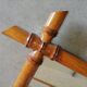 Miroir bambou ancien vintage