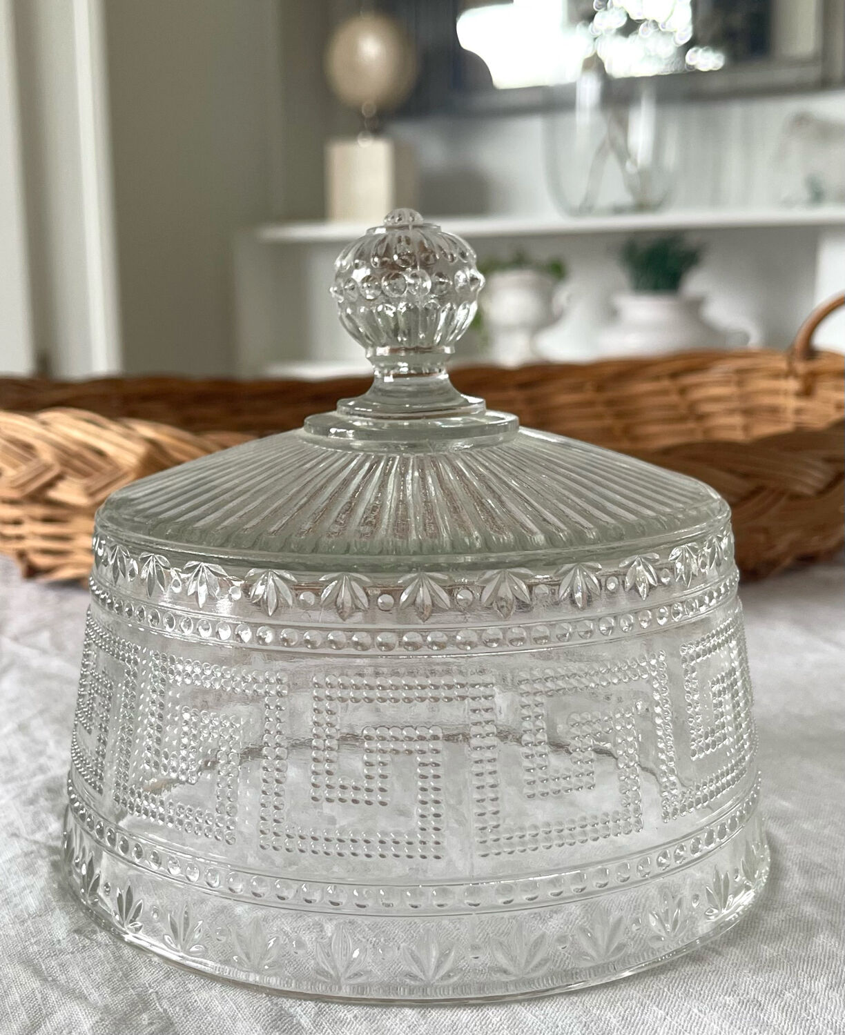 Art deco crystal bell