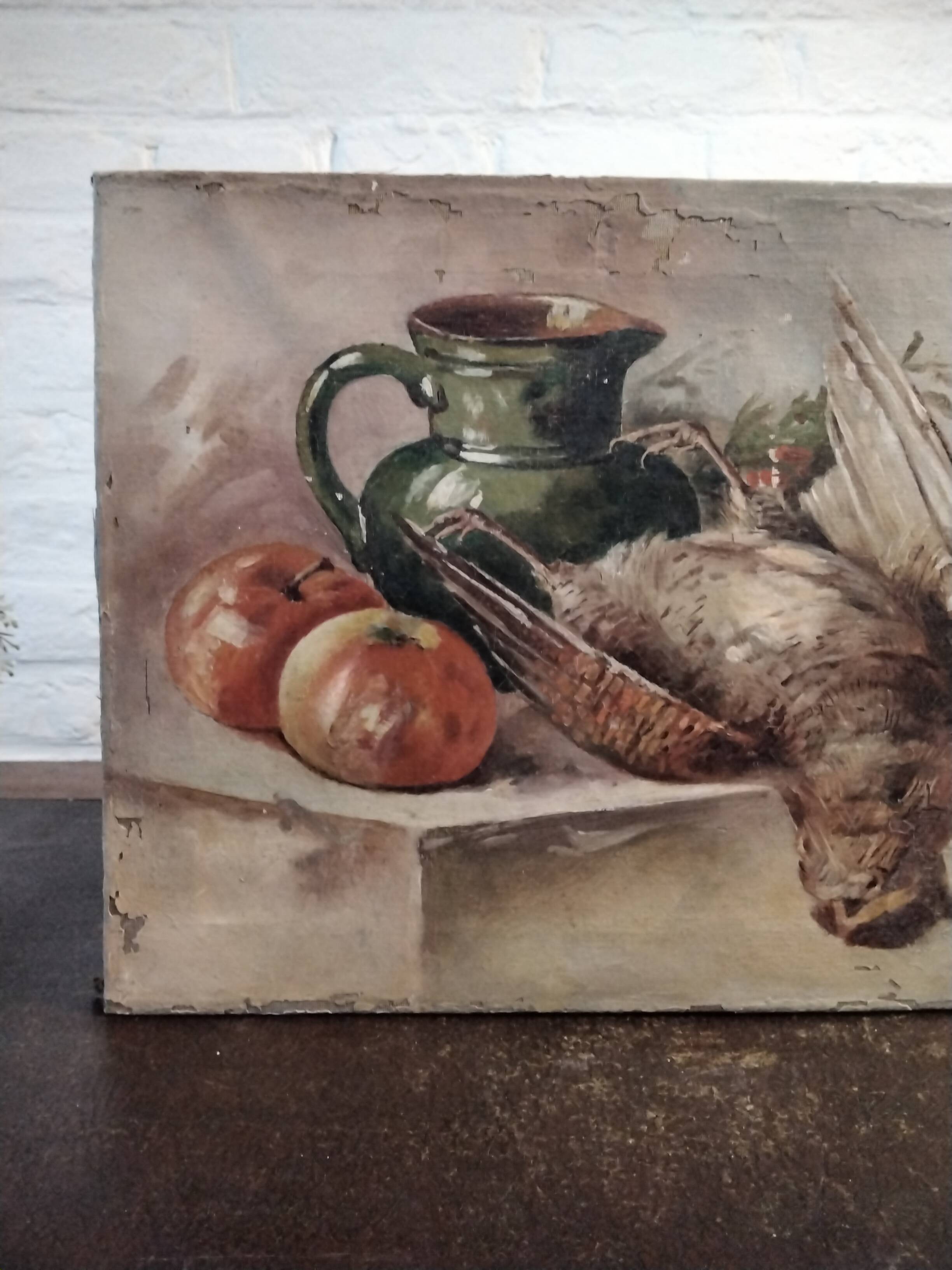 Oil on canvas still life