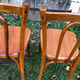 Varnished bistro chairs