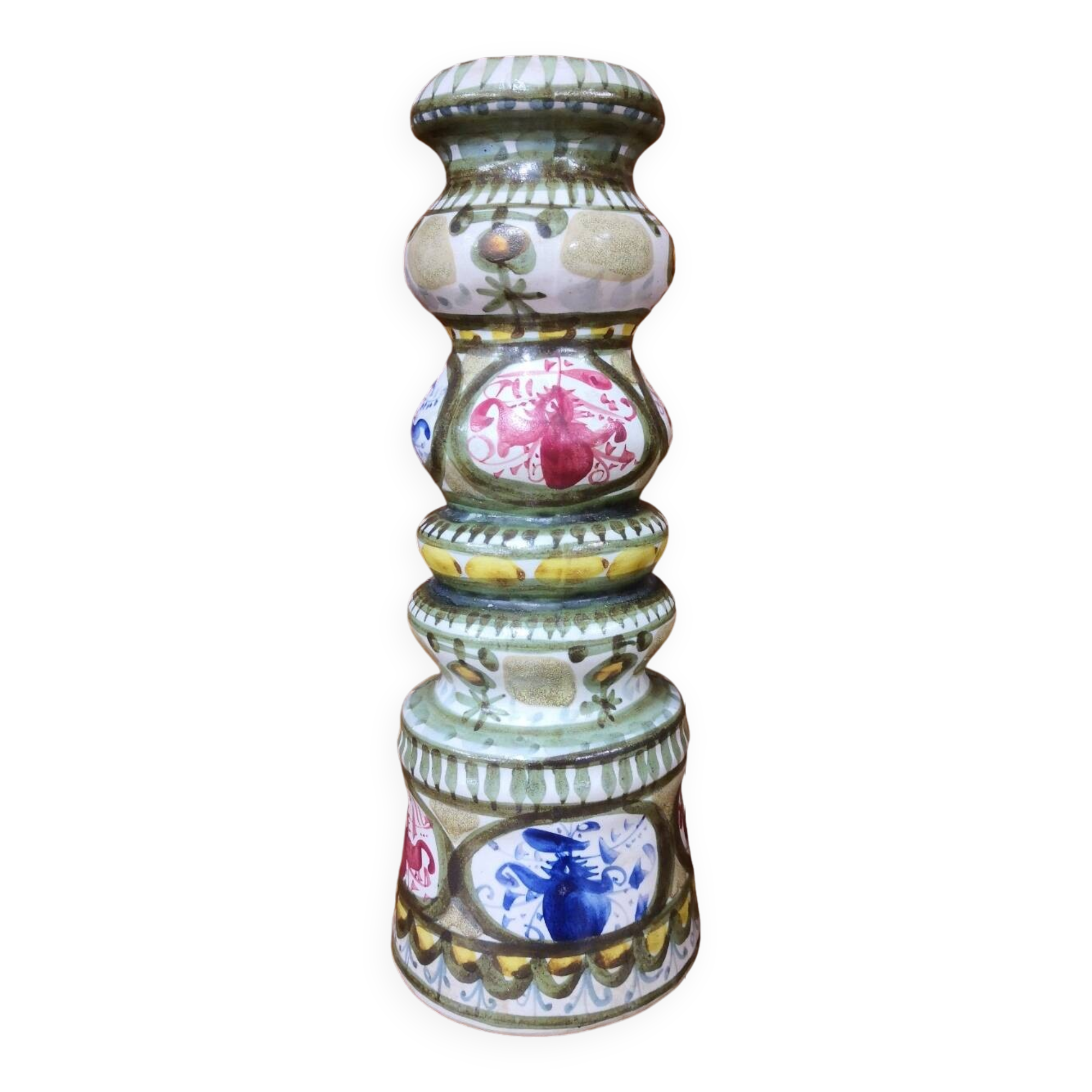 Keraluc Quimper ceramic candle holder