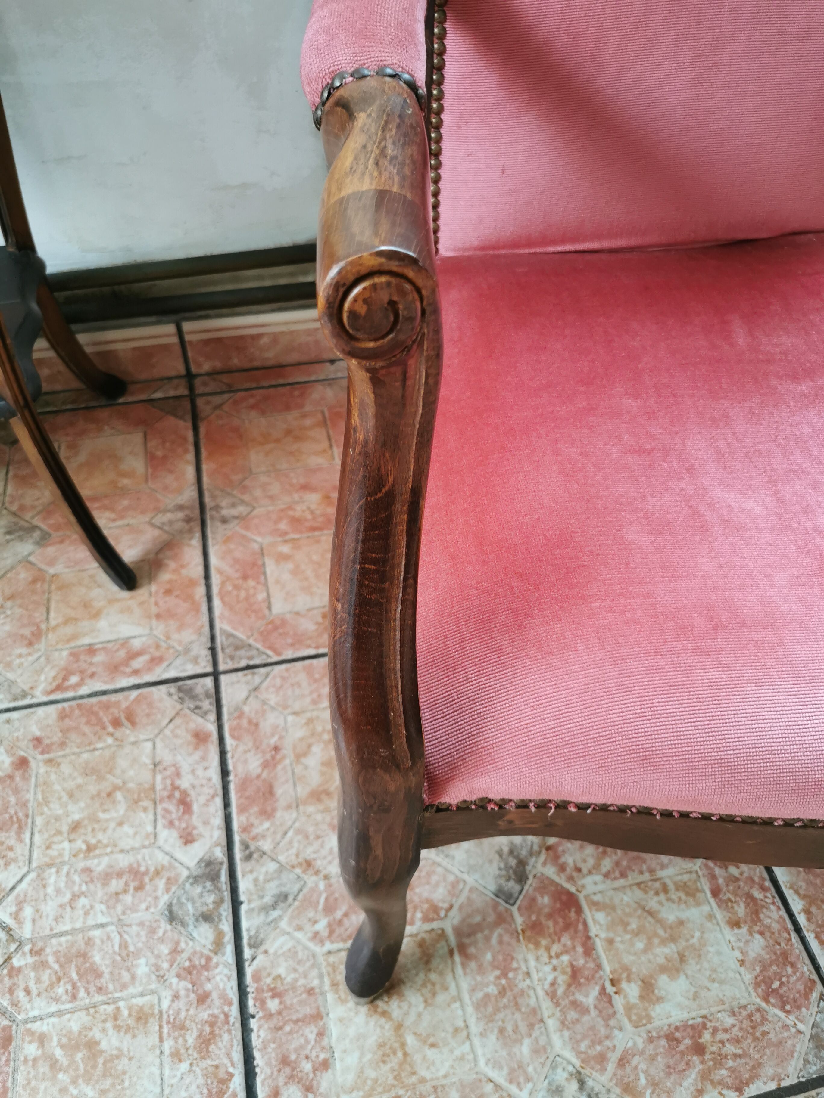 Duo of voltaire armchairs