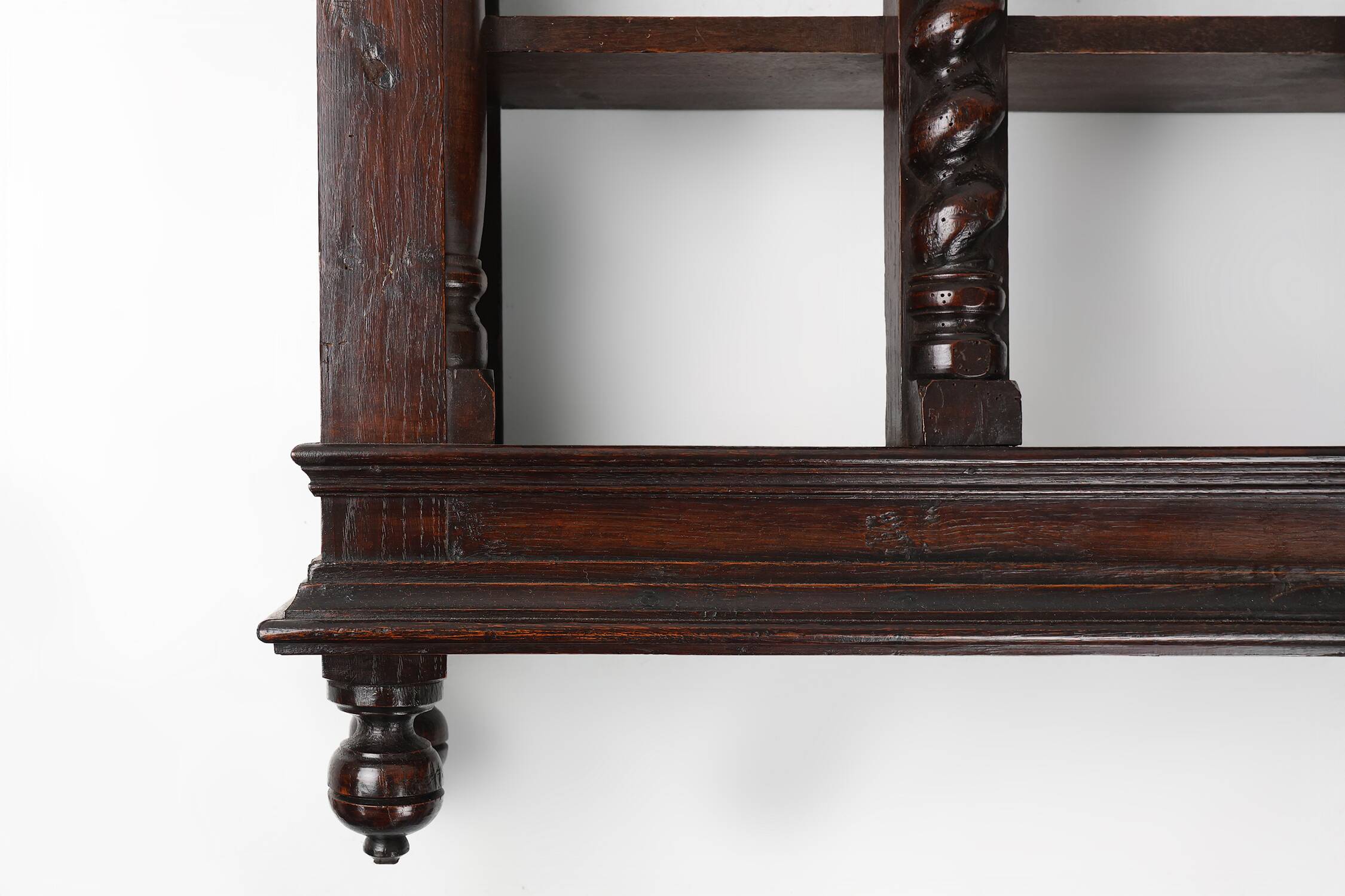 Étagère en bois blanc creux sculpté étagères mural... – Grandado