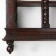 16th Century gothic style hand carved wall mount rack