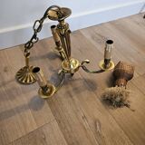 Louis XV style 3-light bronze chandelier