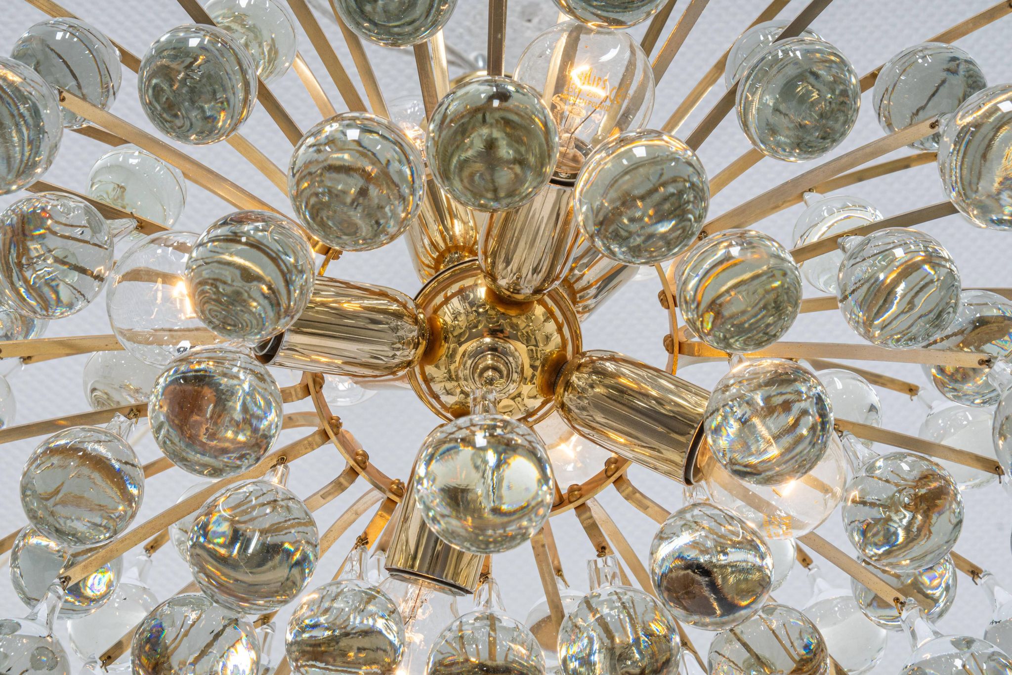 Murano glass drop-shaped chandelier, Christoph Palme, Germany, 1970s