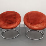 Coffee Table & Chairs Set by E. Lusch for Lusch & Co., 1960s, Set of 3