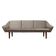 Canapé en velours gris, design danois, années 1980, production : Danemark