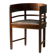 Central European armchair from the early 20th century with an inlaid backrest.